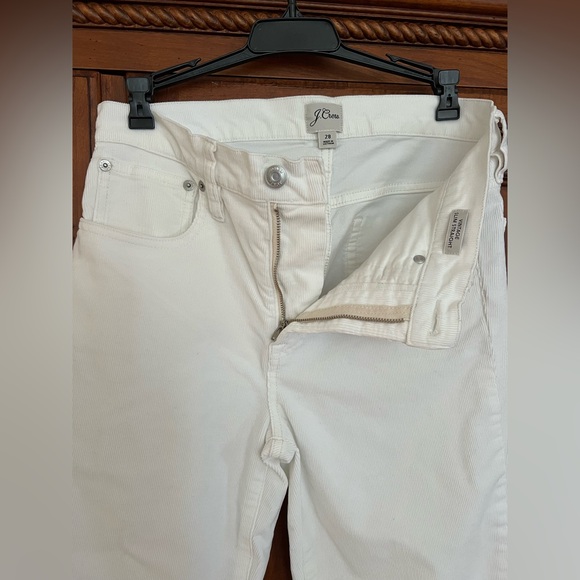 J Crew size 28 Vintage Slim Straight garment dyed corduroy pant in Ivory - Picture 7 of 10
